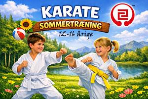 Karate Sommerskole 2026 for 12–16 årige